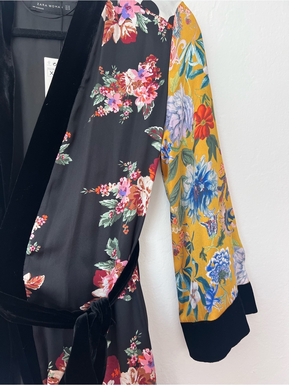 NWT Zara Contrasting Patchwork Kimono - Picture 5 of 12